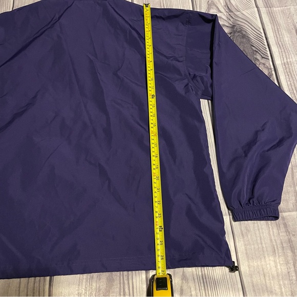 Dark Blue Champion Windbreaker Half Zip Hooded Jacket Be Bold - Picture 7 of 7